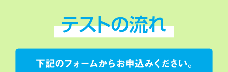 テストの流れ