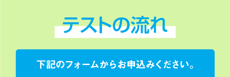 テストの流れ